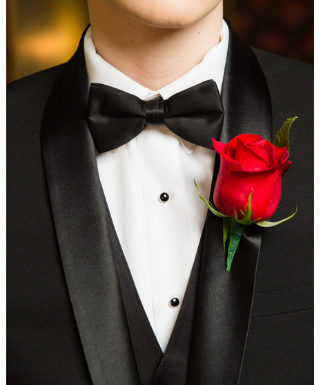 Red Rose boutonnière